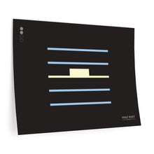 Load image into Gallery viewer, Half rest • black ▸ Style 2 wall decal