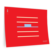 Load image into Gallery viewer, Half rest • red ▸ Style 2 wall decal