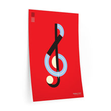 Load image into Gallery viewer, Treble Clef • red ▸ Style 2 wall decal