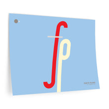 Load image into Gallery viewer, fp (forte piano) • blue ▸ Style 2 wall decal