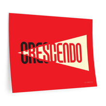 Load image into Gallery viewer, "Crescendo" • red ▸ Style 2 wall decal