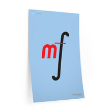Load image into Gallery viewer, mf (mezzo forte) • blue ▸ Style 2 wall decal