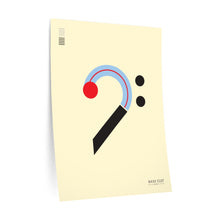 Load image into Gallery viewer, Bass Clef • cream ▸ Style 2 wall decal