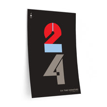 Load image into Gallery viewer, 2|4 time signature • black ▸ Style 2 wall decal