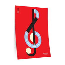 Load image into Gallery viewer, Treble Clef • red ▸ Style 2 wall decal