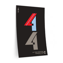 Load image into Gallery viewer, 4|4 time signature • black ▸ Style 2 wall decal