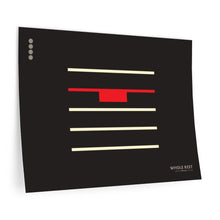 Load image into Gallery viewer, Whole rest • black ▸ Style 2 wall decal