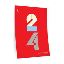 Load image into Gallery viewer, 2|4 time signature • red ▸ Style 2 wall decal