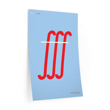 Load image into Gallery viewer, fff (fortississimo) • blue ▸ Style 2 wall decal