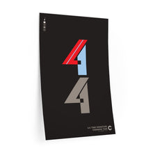 Load image into Gallery viewer, 4|4 time signature • black ▸ Style 2 wall decal