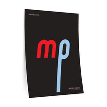 Load image into Gallery viewer, mp (mezzo piano) • black ▸ Style 2 wall decal