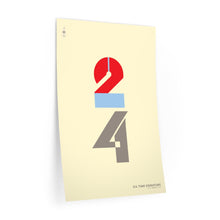 Load image into Gallery viewer, 2|4 time signature • cream ▸ Style 2 wall decal