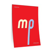 Load image into Gallery viewer, mp (mezzo piano) • red ▸ Style 2 wall decal