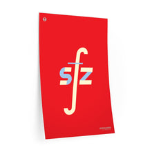Load image into Gallery viewer, sfz (sforzando) • red ▸ Style 2 wall decal