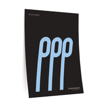 Load image into Gallery viewer, ppp (pianississimo) • black ▸ Style 2 wall decal