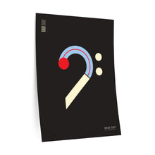 Load image into Gallery viewer, Bass Clef • black ▸ Style 2 wall decal