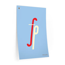 Load image into Gallery viewer, fp (forte piano) • blue ▸ Style 2 wall decal