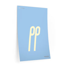 Load image into Gallery viewer, pp (pianissimo) • blue ▸ Style 2 wall decal