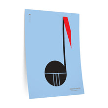 Load image into Gallery viewer, Eighth note • blue ▸ Style 2 wall decal