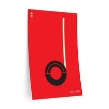 Load image into Gallery viewer, Half note • red ▸ Style 2 wall decal