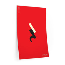 Load image into Gallery viewer, Quarter rest • red ▸ Style 2 wall decal