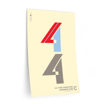 Load image into Gallery viewer, 4|4 time signature • cream ▸ Style 2 wall decal