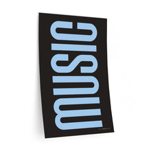 Load image into Gallery viewer, "Music" • black ▸ Style 2 wall decal
