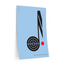 Load image into Gallery viewer, Dotted sixteenth note • blue ▸ Style 2 wall decal