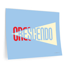 Load image into Gallery viewer, "Crescendo" • blue ▸ Style 2 wall decal