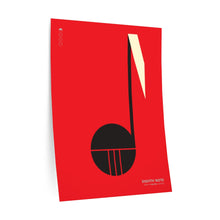 Load image into Gallery viewer, Eighth note • red ▸ Style 2 wall decal