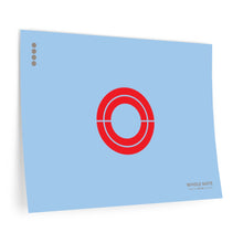 Load image into Gallery viewer, Whole note • blue ▸ Style 2 wall decal