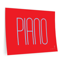 Load image into Gallery viewer, "Piano" • red ▸ Style 2 wall decal