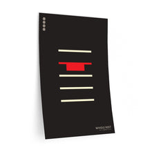 Load image into Gallery viewer, Whole rest • black ▸ Style 2 wall decal