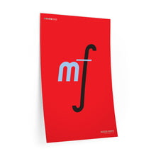 Load image into Gallery viewer, mf (mezzo forte) • red ▸ Style 2 wall decal