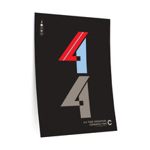 Load image into Gallery viewer, 4|4 time signature • black ▸ Style 2 wall decal