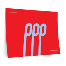 Load image into Gallery viewer, ppp (pianississimo) • red ▸ Style 2 wall decal