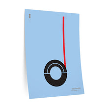 Load image into Gallery viewer, Half note • blue ▸ Style 2 wall decal