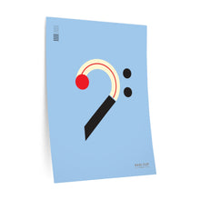 Load image into Gallery viewer, Bass Clef • blue ▸ Style 2 wall decal