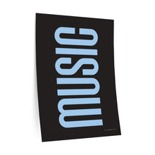 Load image into Gallery viewer, "Music" • black ▸ Style 2 wall decal