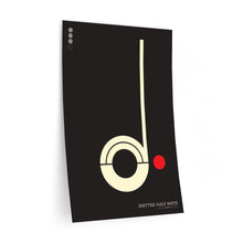 Load image into Gallery viewer, Dotted half note • black ▸ Style 2 wall decal