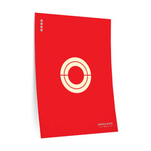 Load image into Gallery viewer, Whole note • red ▸ Style 2 wall decal