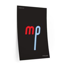 Load image into Gallery viewer, mp (mezzo piano) • black ▸ Style 2 wall decal