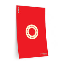 Load image into Gallery viewer, Whole note • red ▸ Style 2 wall decal