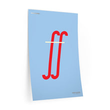 Load image into Gallery viewer, ff (fortissimo) • blue ▸ Style 2 wall decal