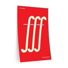 Load image into Gallery viewer, fff (fortississimo) • red ▸ Style 2 wall decal