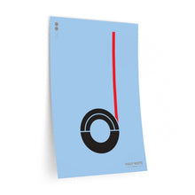 Load image into Gallery viewer, Half note • blue ▸ Style 2 wall decal