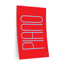 Load image into Gallery viewer, "Piano" • red ▸ Style 2 wall decal