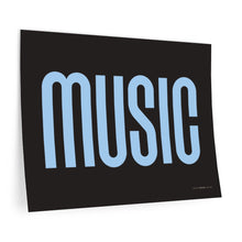 Load image into Gallery viewer, "Music" • black ▸ Style 2 wall decal