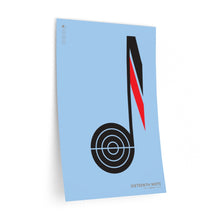 Load image into Gallery viewer, Sixteenth note • blue ▸ Style 2 wall decal
