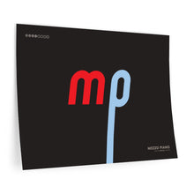 Load image into Gallery viewer, mp (mezzo piano) • black ▸ Style 2 wall decal